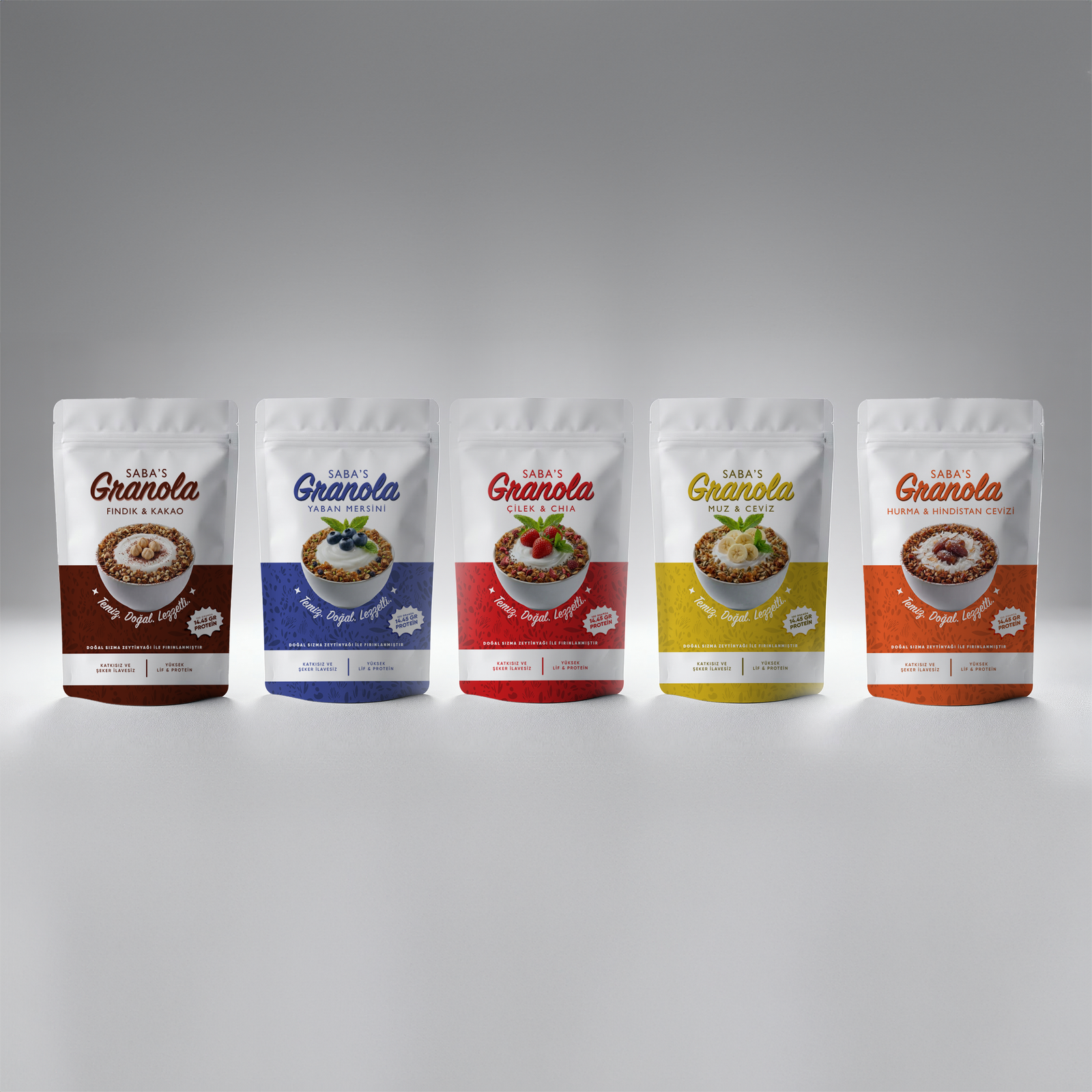 5’li Doğal Granola Seti – 5 Farklı Lezzet (5 x 300 g)