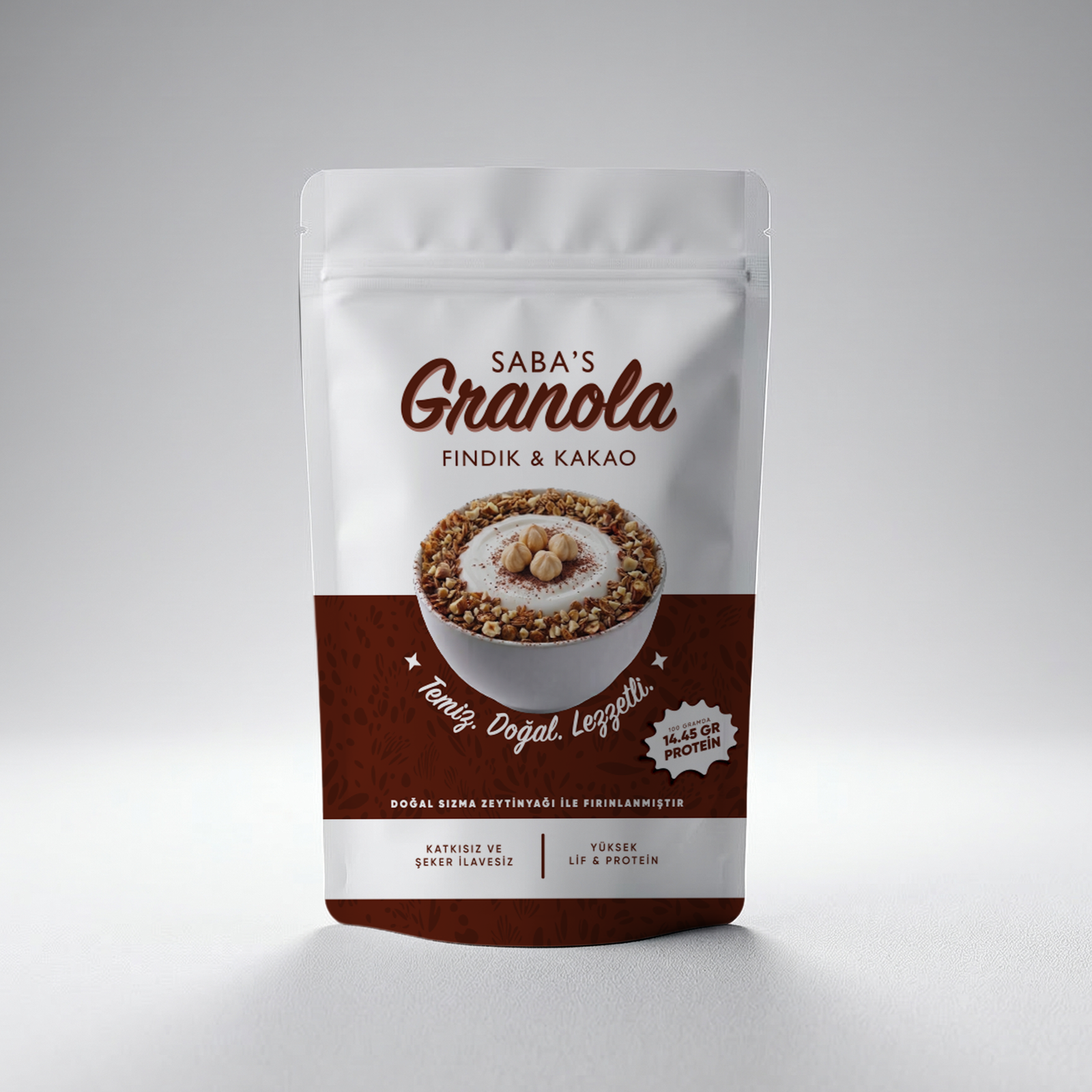 Fındık & Kakao Doğal Granola (300 Gram)