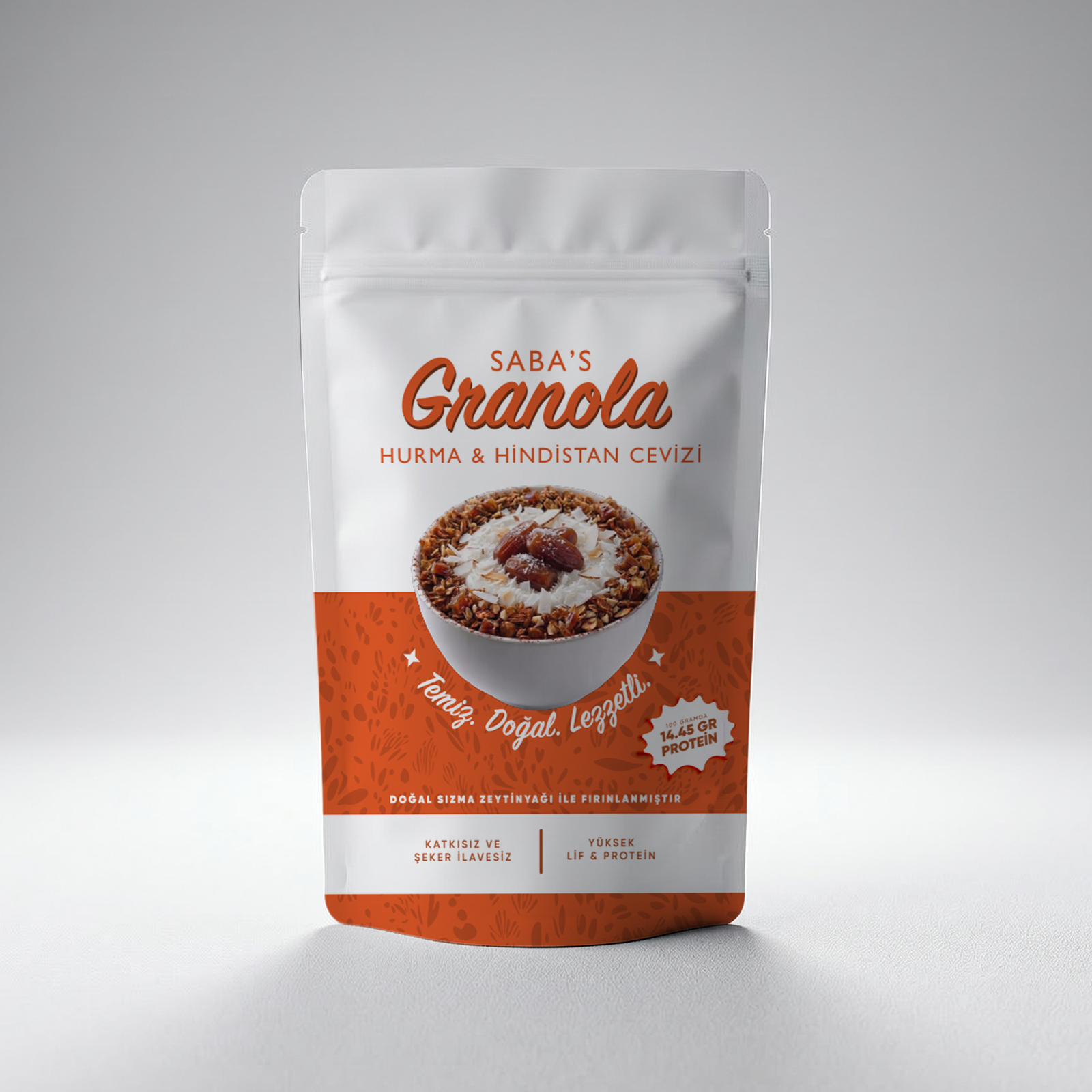 Hurma & Hindistan Cevizi Parçacıklı Doğal Granola (300 Gram)